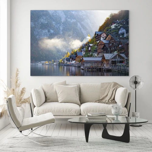 Glass picture - Alpine Atmosphere - 70x50 cm