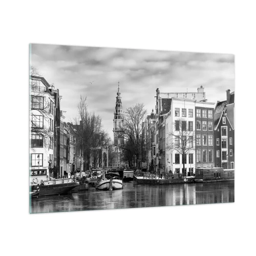 Glass picture - Amsterdam Atmosphere - 100x70 cm