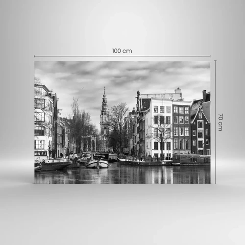 Glass picture - Amsterdam Atmosphere - 100x70 cm