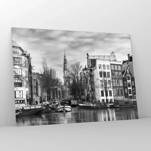 Glass picture - Amsterdam Atmosphere - 100x70 cm