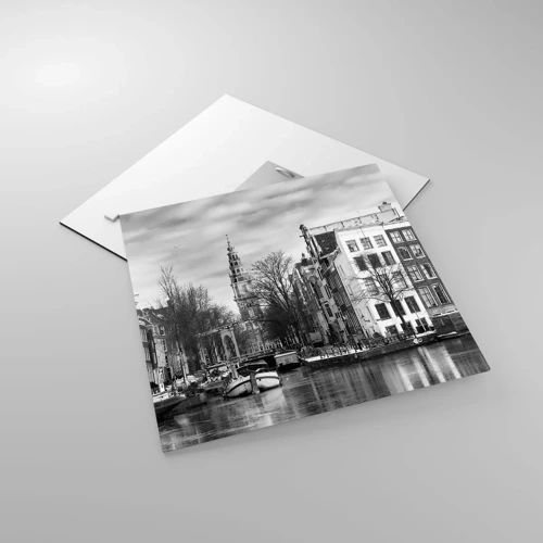 Glass picture - Amsterdam Atmosphere - 40x40 cm