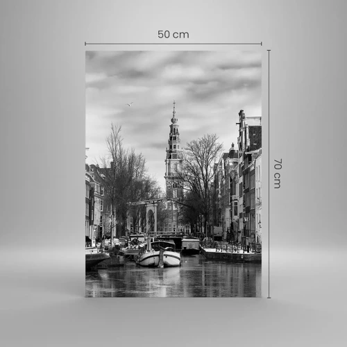 Glass picture - Amsterdam Atmosphere - 50x70 cm