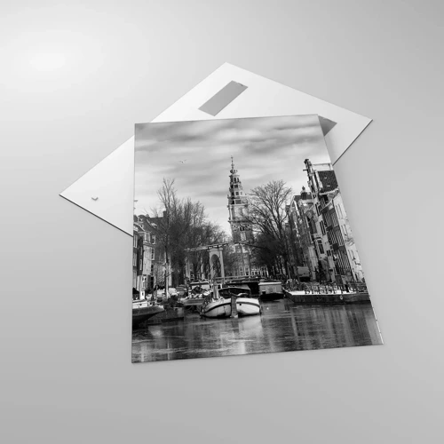 Glass picture - Amsterdam Atmosphere - 70x100 cm