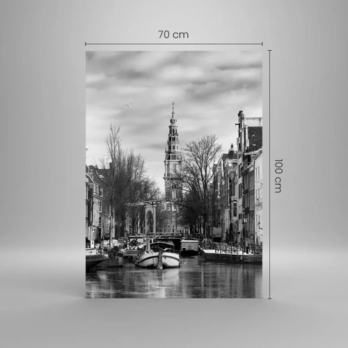 Glass picture - Amsterdam Atmosphere - 70x100 cm