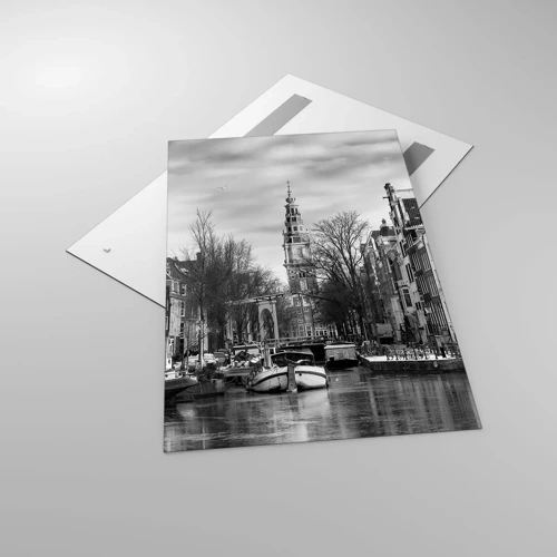 Glass picture - Amsterdam Atmosphere - 80x120 cm