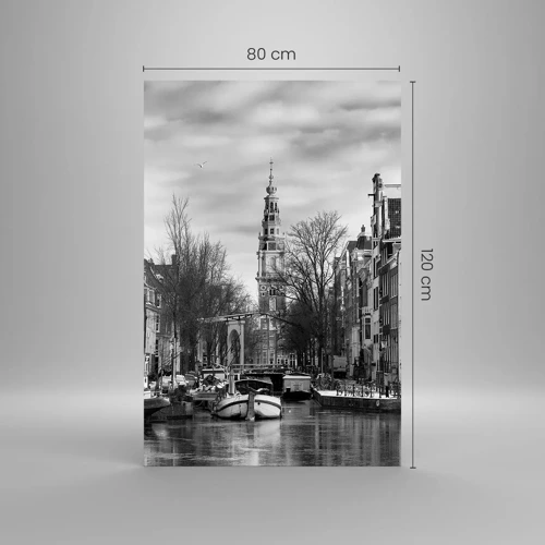 Glass picture - Amsterdam Atmosphere - 80x120 cm