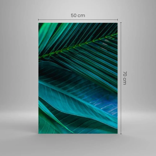 Glass picture - Anatomy of Green - 50x70 cm