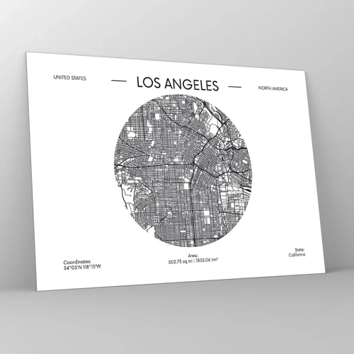 Glass picture - Anatomy of Los Angeles - 70x50 cm