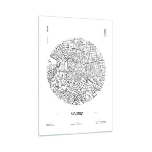 Glass picture - Anatomy of Madrid - 70x100 cm