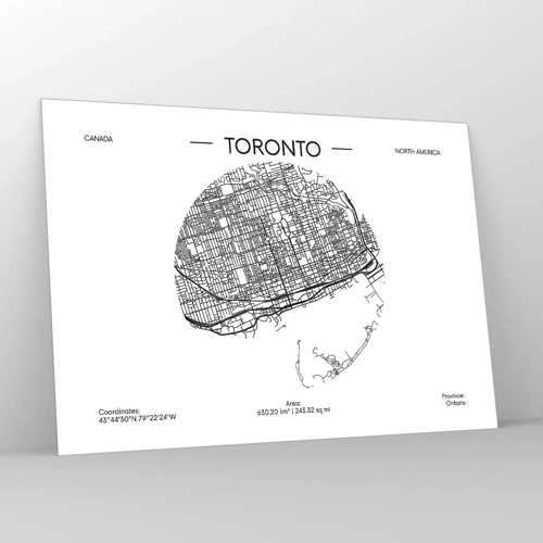 Glass picture - Anatomy of Toronto - 100x70 cm