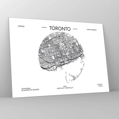 Glass picture - Anatomy of Toronto - 70x50 cm