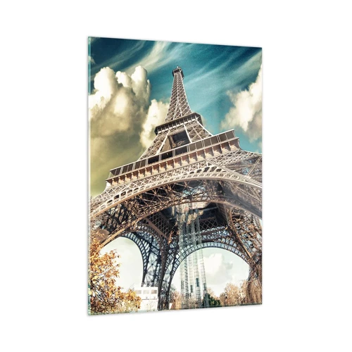 Glass picture - And in Autumn in Paris… - 50x70 cm