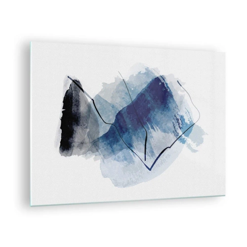 Glass picture Arttor 70x50 cm - Ice Mountain - Abstraction, Art, Modern Art, Graphics, Modern Pattern, For living-room, For bedroom, White, Black, Horizontal, Glass, GAA70x50-5058