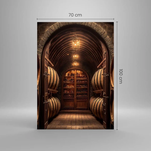 Glass picture - Atmospheric Cellar - 70x100 cm