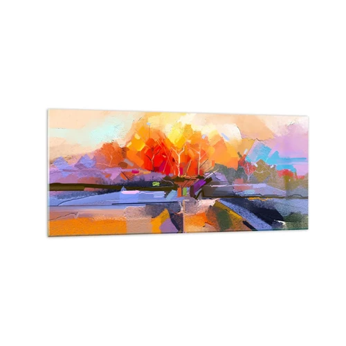 Glass picture - Autumn Has Arrived - 120x50 cm