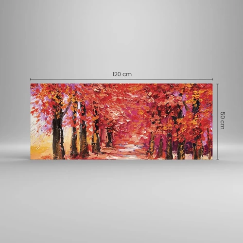 Glass picture - Autumnal Impression - 120x50 cm