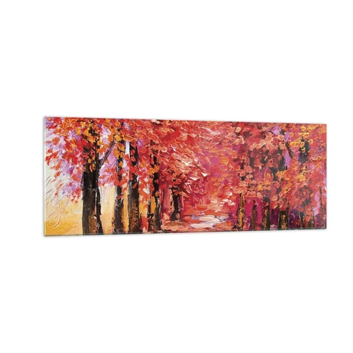 Glass picture - Autumnal Impression - 140x50 cm