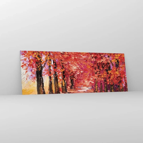 Glass picture - Autumnal Impression - 140x50 cm