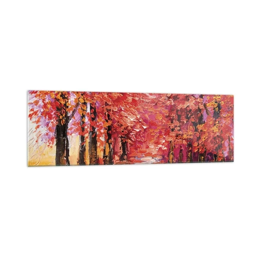 Glass picture - Autumnal Impression - 160x50 cm