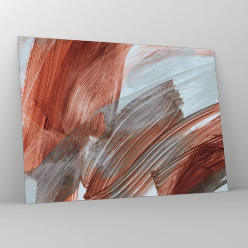 Glass picture - Autumnal and Windy Abstract - 70x50 cm