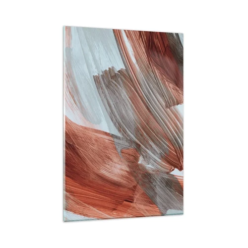Glass picture - Autumnal and Windy Abstract - 80x120 cm
