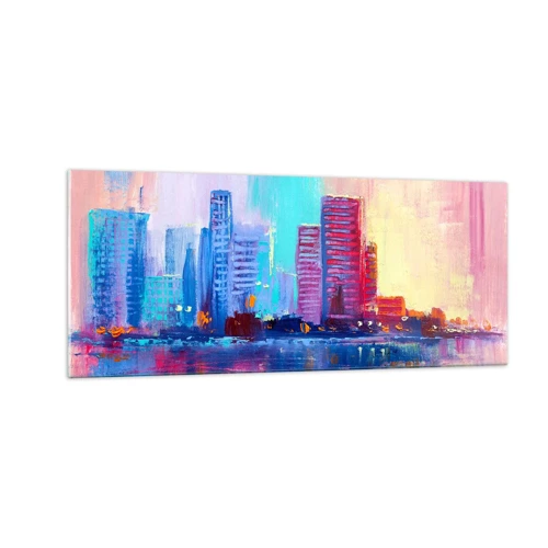 Glass picture - Bathed in Colours - 100x40 cm