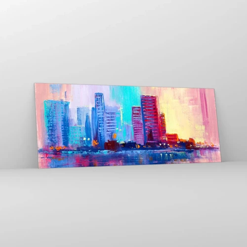 Glass picture - Bathed in Colours - 100x40 cm
