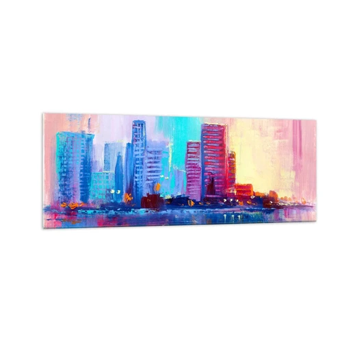 Glass picture - Bathed in Colours - 140x50 cm