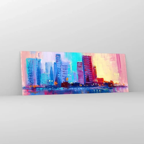 Glass picture - Bathed in Colours - 140x50 cm