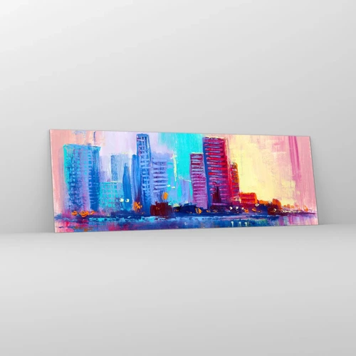 Glass picture - Bathed in Colours - 90x30 cm