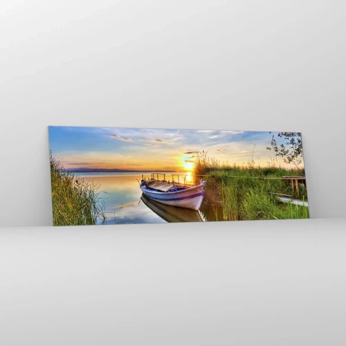 Glass picture - Bay of Fulfilled Dreams - 90x30 cm