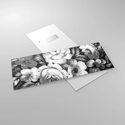 Glass picture - Beautiful Even in Greyness - 100x40 cm