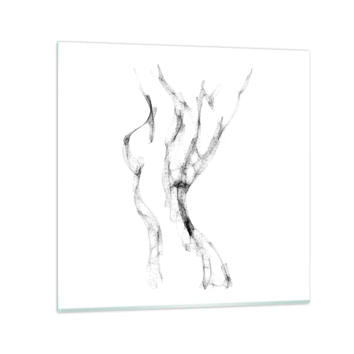 Glass picture - Beautiful and Strong - 30x30 cm