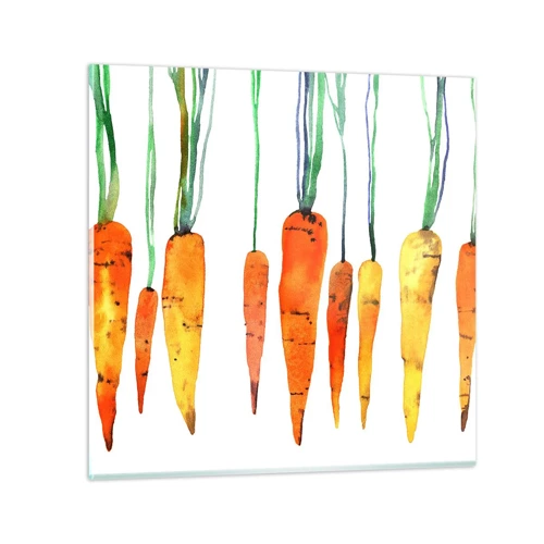 Glass picture - Beauty of Common Carrot - 30x30 cm