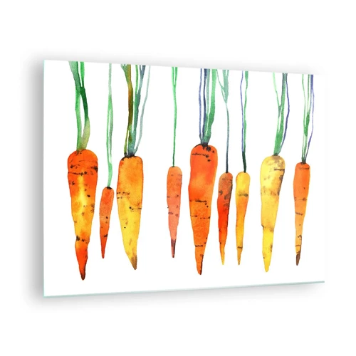 Glass picture - Beauty of Common Carrot - 70x50 cm