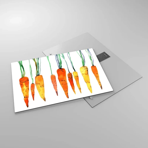 Glass picture - Beauty of Common Carrot - 70x50 cm