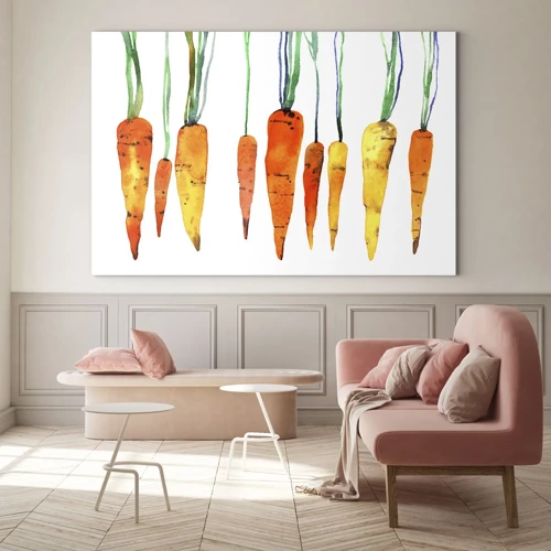 Glass picture - Beauty of Common Carrot - 70x50 cm