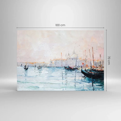 Glass picture - Behind Water behind Fog - 100x70 cm