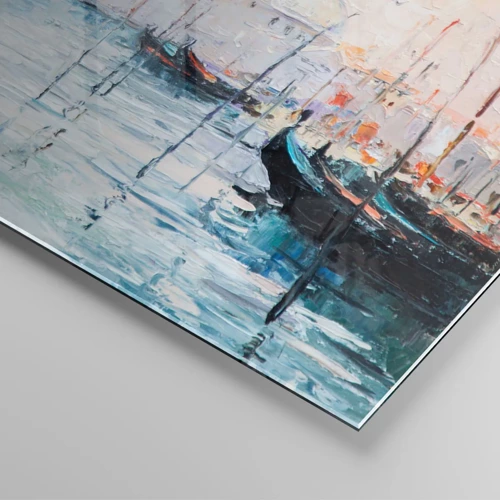 Glass picture - Behind Water behind Fog - 140x50 cm