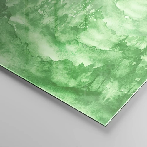 Glass picture - Behind a Green Fog - 120x80 cm
