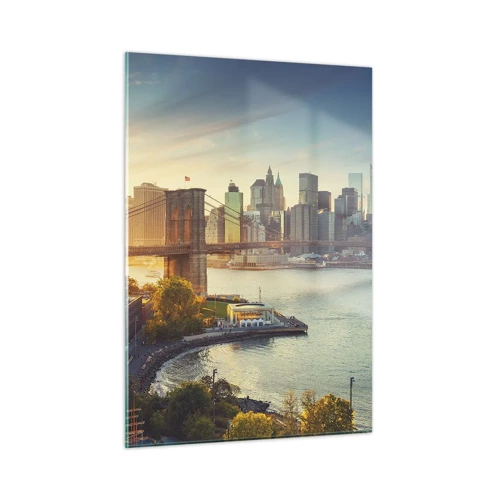 Glass picture - Big City Dawn - 50x70 cm