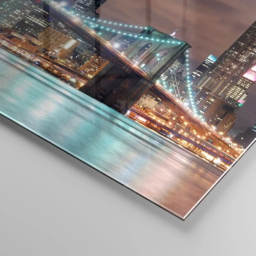 Glass picture - Big City Lights - 100x70 cm