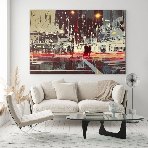 Glass picture - Big City Trip - 70x50 cm