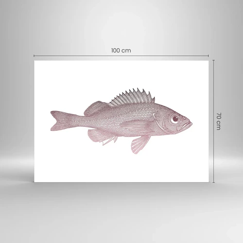 Glass picture - Big-eyed Fish - 100x70 cm