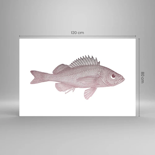 Glass picture - Big-eyed Fish - 120x80 cm