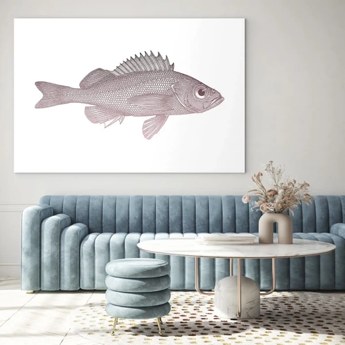 Glass picture - Big-eyed Fish - 120x80 cm