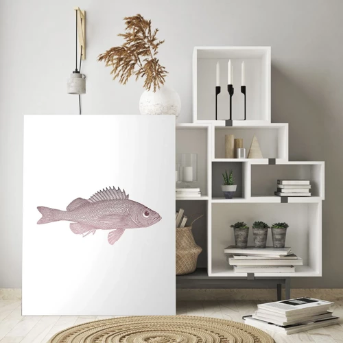 Glass picture - Big-eyed Fish - 50x70 cm