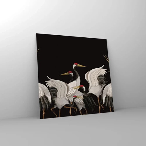 Glass picture - Bird Affairs - 40x40 cm