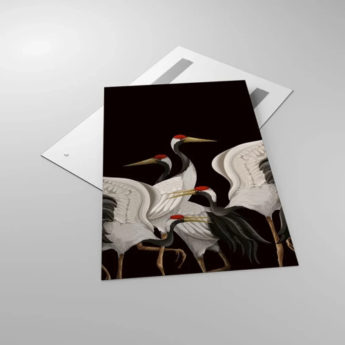 Glass picture - Bird Affairs - 80x120 cm