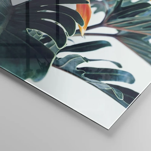 Glass picture - Birdy Bush - 100x40 cm